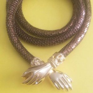 Gold and Brown Women's Belt